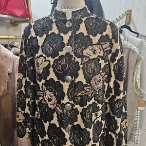 Draper's & Damon's Floral Embroidered Women's Jacket